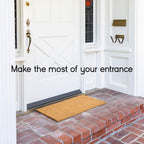 Ecomills Coco Coir Door Mat, 24' X 36' X 0.5', Heavy Duty, Indoor Outdoor, Large Size, Non-Slip Backing, Mats For Entry Ways,