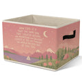 FSTCSV Pink Girl Nursery Storage Bin, Christian Collapsible Storage Bin