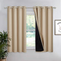 NICETOWN Cold Blocking Curtains, Bedroom Full Blackout Curtain Panel, Great Job for Blocking Light, Complete Blackout Drapery wi