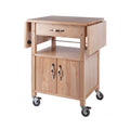 Winsome Wood Drop-Leaf Kitchen Cart