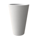 Pebble Series Poly Stone Planter 23.6. Dia 31.5 High in White