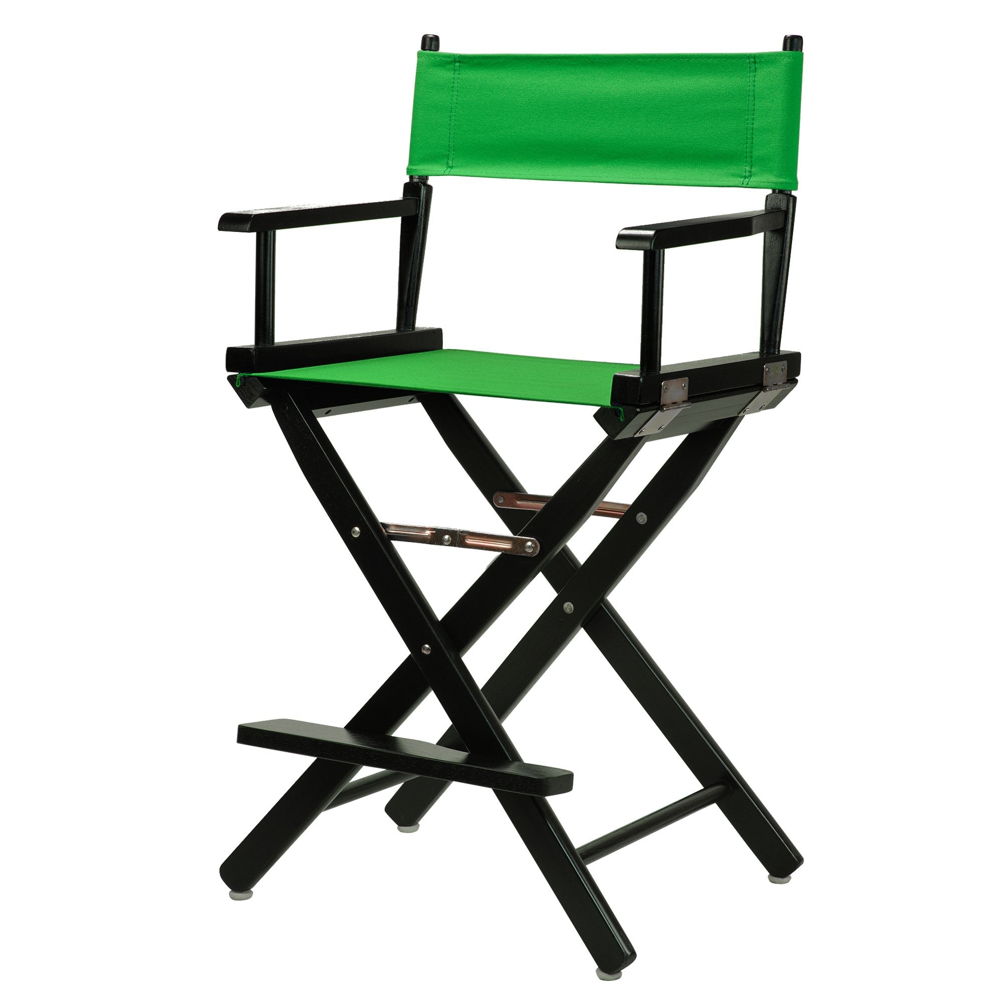 Casual Home Directors Chair ,Black Frame/Green Canvas,24 - Counter Height