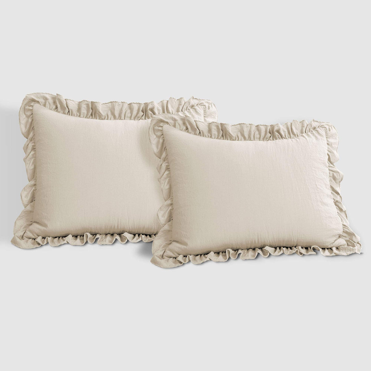 Lush Decor Reyna Ruffle Comforter Set - 3 Piece Cozy Ruffled Bedding Set - Timeless Elegance And Comfort For Bedroom - Californi