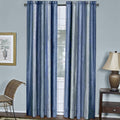 Ombre Panel Light Filtering Semi-Sheer Window Curtain - 63 Inch Length, 50 Inch Width - Blue- Light Filtering Soft Polyester Dra