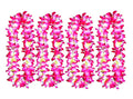 ALIMITOPIA Hawaiian Hula Leis Dance Wreath Garland Artificial Flowers Fabric Neck Loop for Luau Party Costumes (Pink;4pcs)