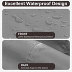 Purefit Outdoor Sectional Sofa Cover Waterproof L Shaped Patio Furniture Covers For Deck, Lawn And Backyard, 104”X83” Right Facing, Gray