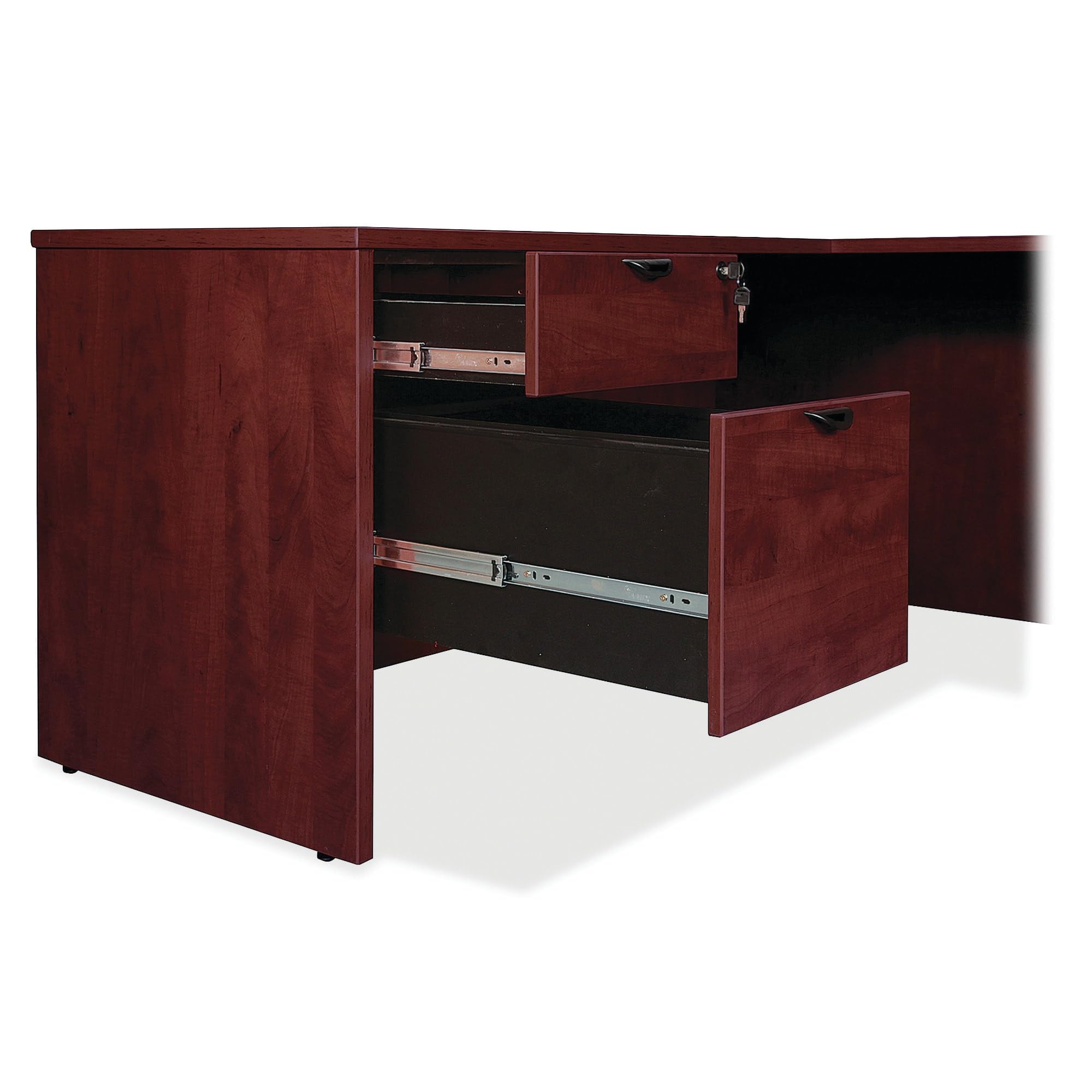 Lorell Prominence 2.0 Mahogany Laminate Hutch