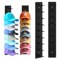 4 Pack Hat Organizer For Baseball Caps, Hat Rack for Wall Holds 36 Hats