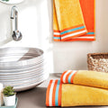 Ddecor  2 Hand Towels,Cotton,500Gsm,Gold