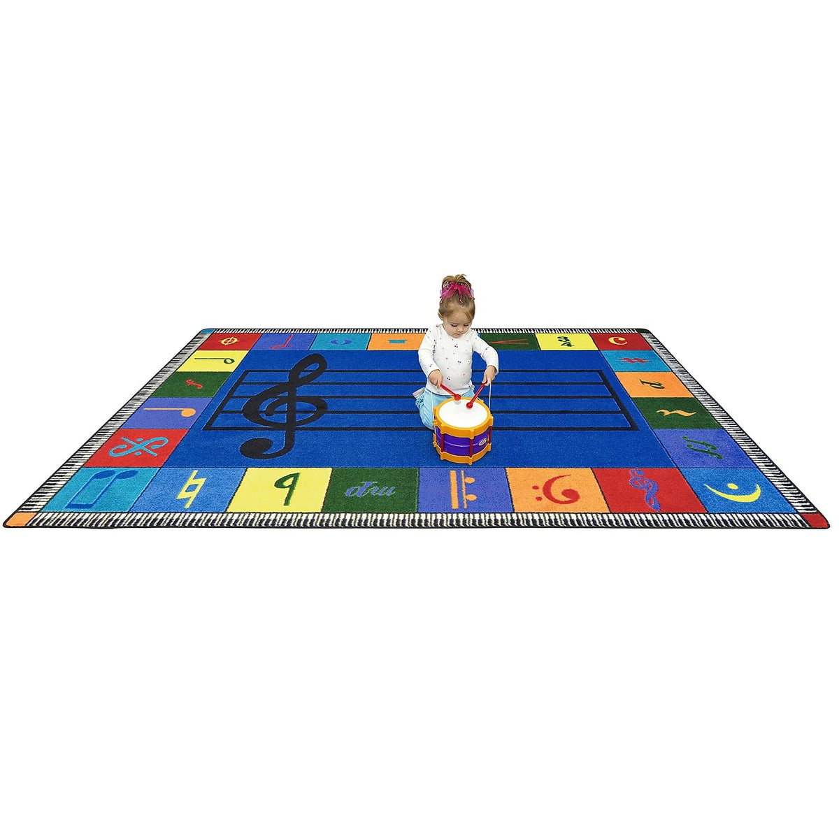 Joy Carpets Note Worthy Elementary Rug, Multi, 5 '4 '' X 7 '8 ''
