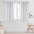 Deconovo Thermal Insulated Room Darkening Curtain For Kitchen, Back Tab And Rod Pocket Curtains Blackout Curtains For Bedroom, 4