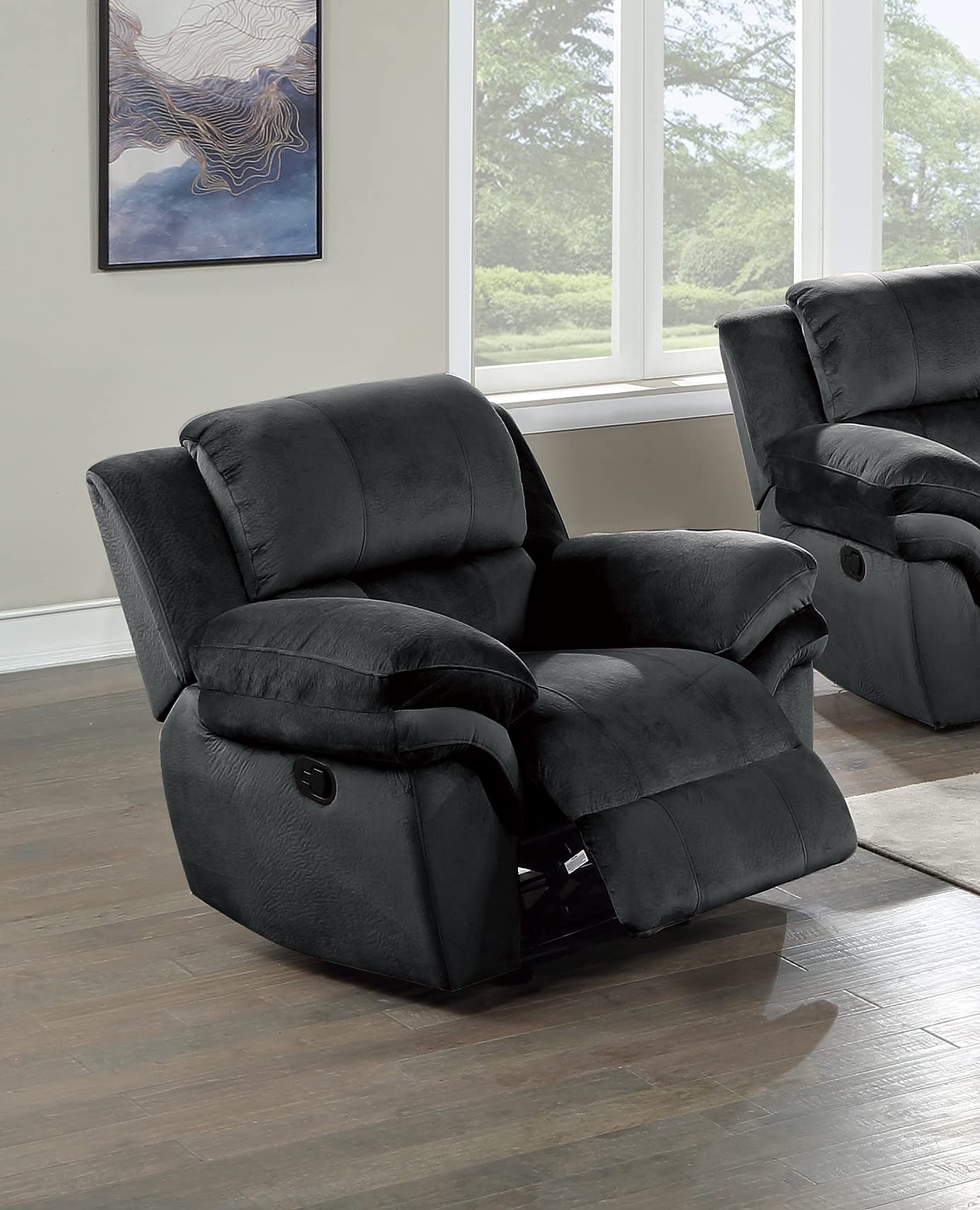 Poundex PDEX-F86377 Recliner, Black