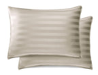 Pure Bamboo Queen Pillowcase 2Pc Set - Genuine 100% Organic Viscose Derived From Bamboo, Luxuriously Soft & Cooling, Double Stit