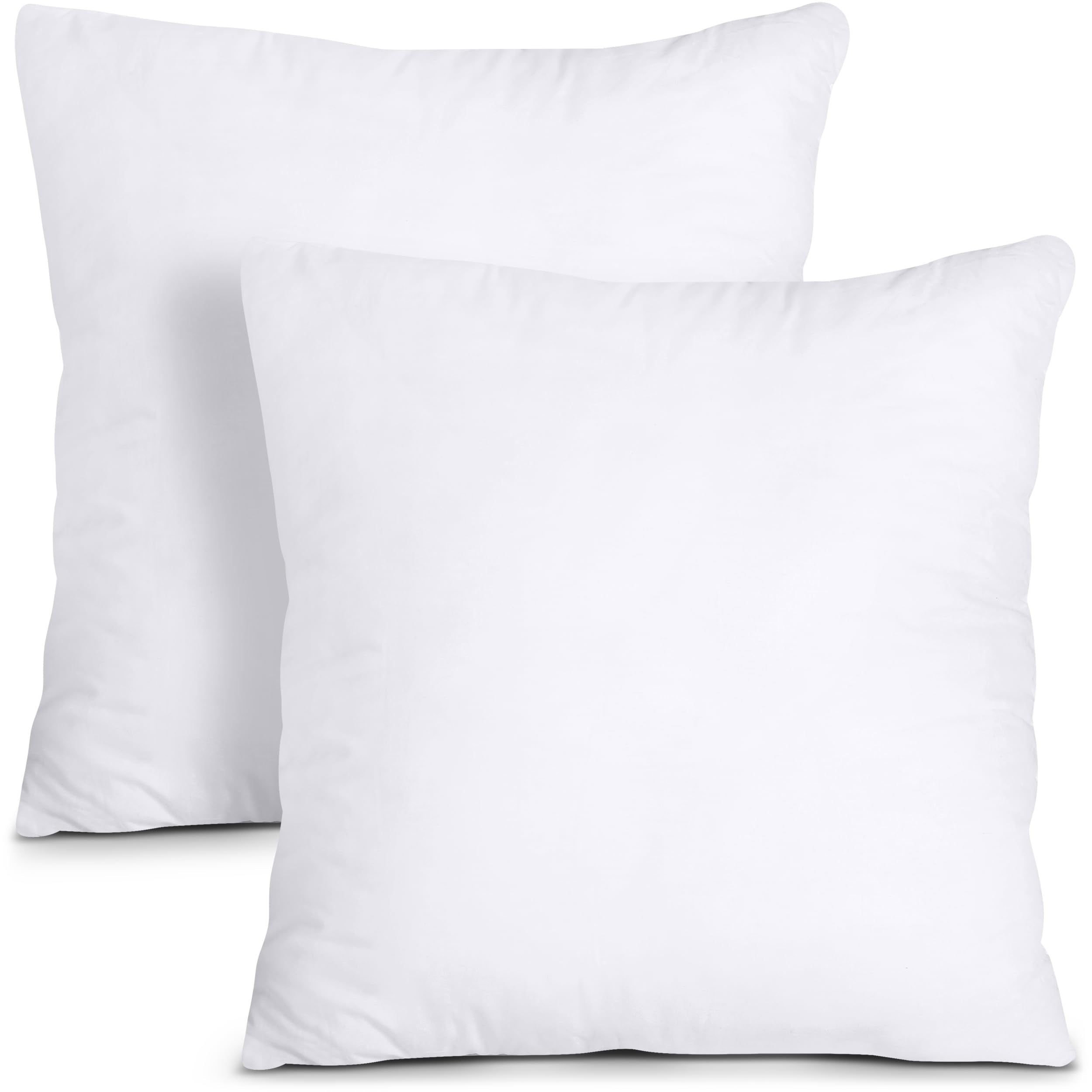 Utopia Bedding Throw Pillows Insert (Pack Of 2, White) - 16 X 16 Inches Bed And Couch Pillows - Indoor Decorative Pillows