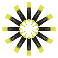 Thornton'S Office Supplies Cleartip Highlighters, 5.0Mm, Chisel Tip, 12-Count (Yellow)