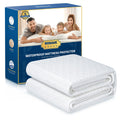 Premium 100% Waterproof Twin Mattress Protector Breathable Cooling 3D Air Fabric Mattress Cover Smooth Soft Hypoallergenic Noise
