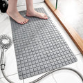 GLOWICK AntiSkid Shower Bath Mat PVC Bathroom Shower Mat with Suction Cup & Drain Hole for Kids & Adults  40 x 70 CM (1Pcs)