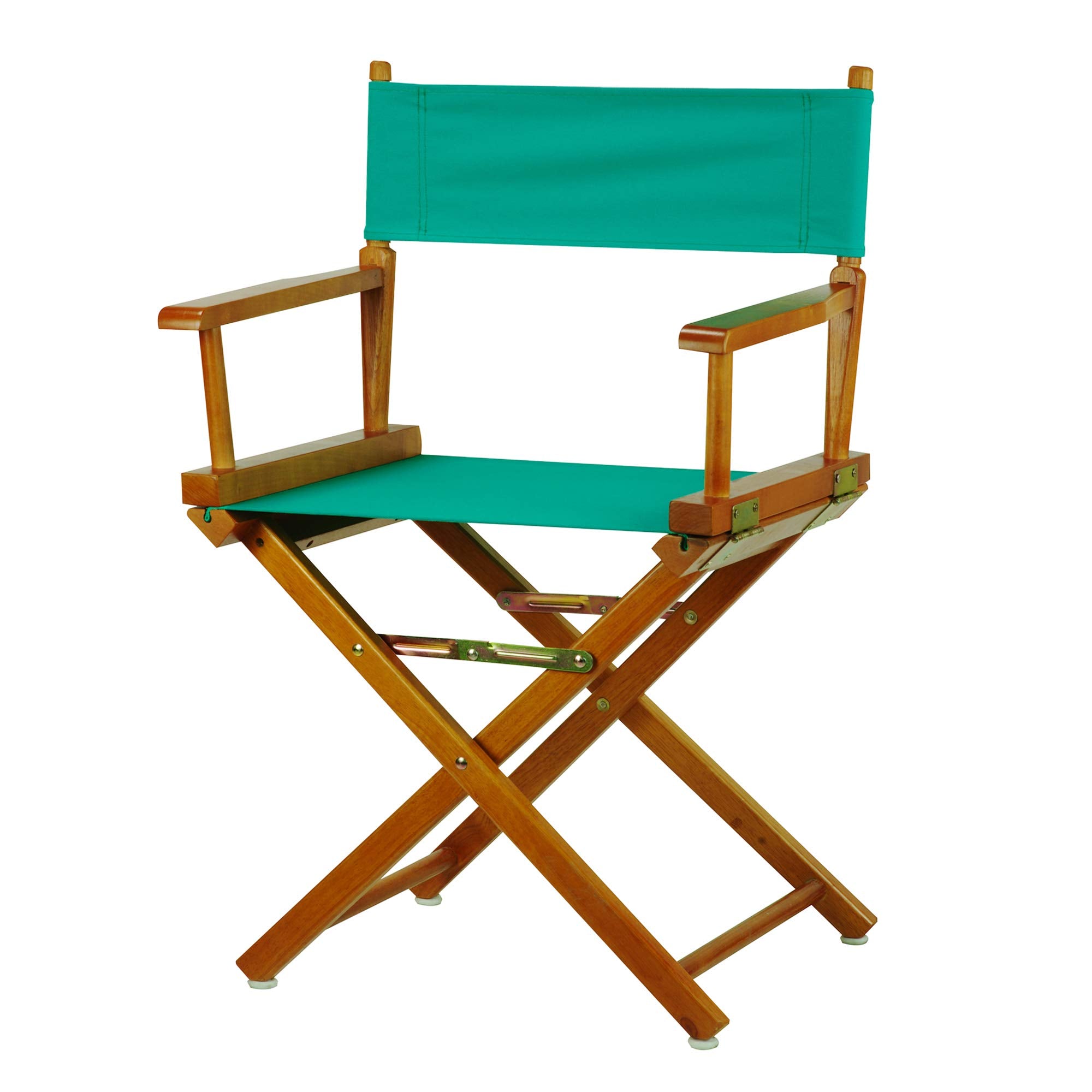 Casual Home 18 Directors Chair Honey Oak Frame with Teal Canvas