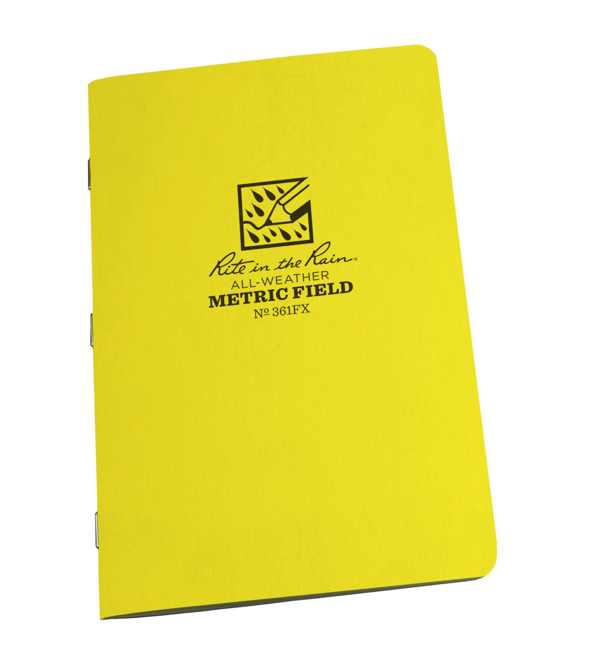 Rite In The Rain Weatherproof Stapled Notebook, 4.625' X 7', Yellow Cover, Metric Field Pattern, 3 Pack (No. 361Fx)