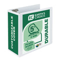 Samsill Earth'S Choice, 5-Inch Durable D-Ring View Binder, Usda Certified Biobased, Eco-Friendly, White