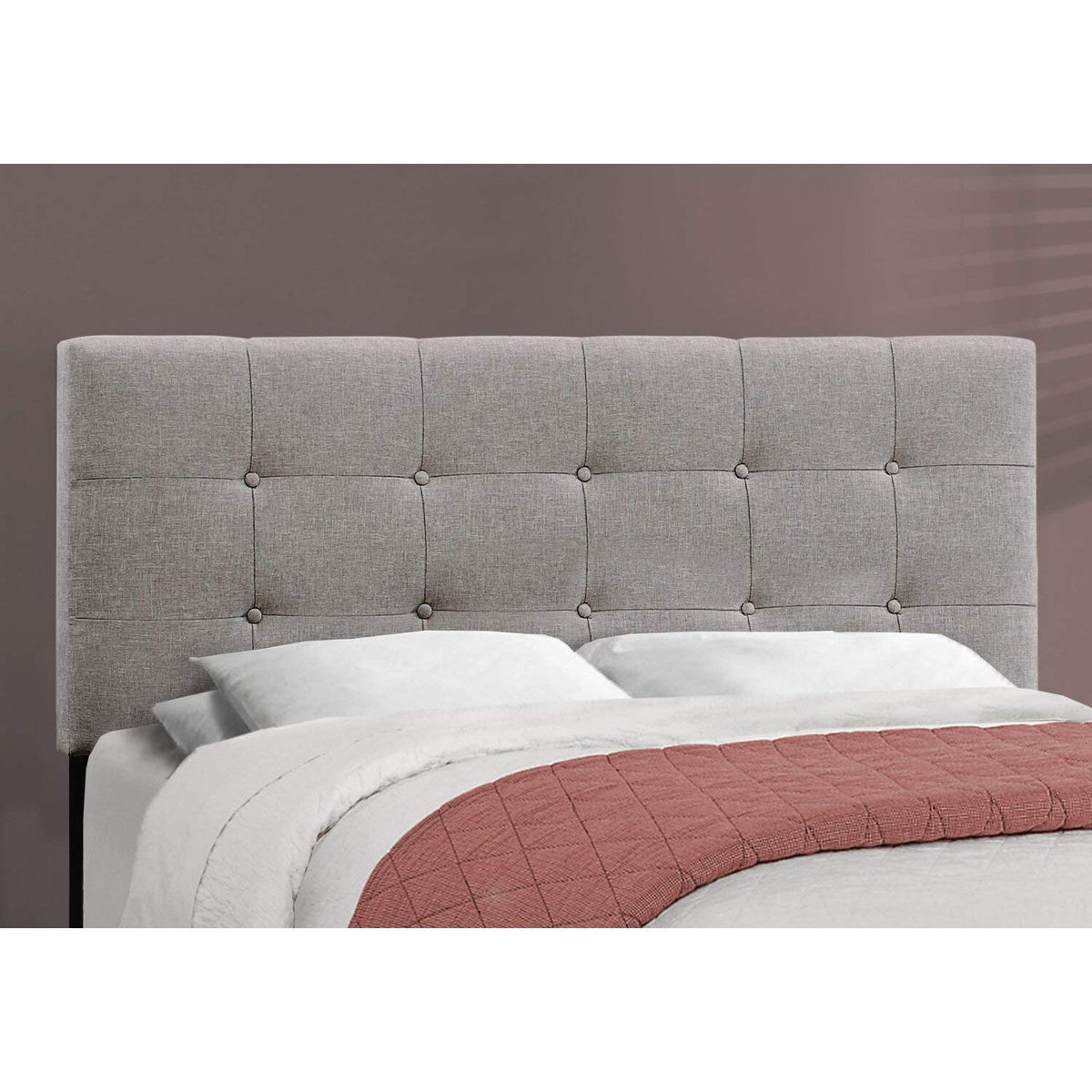 Monarch Specialties Bed Frames, Queen, Grey