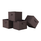 Winsome Timothy 5-Pc Set, 2x2 Grid Shelf & 4 Fabric Baskets