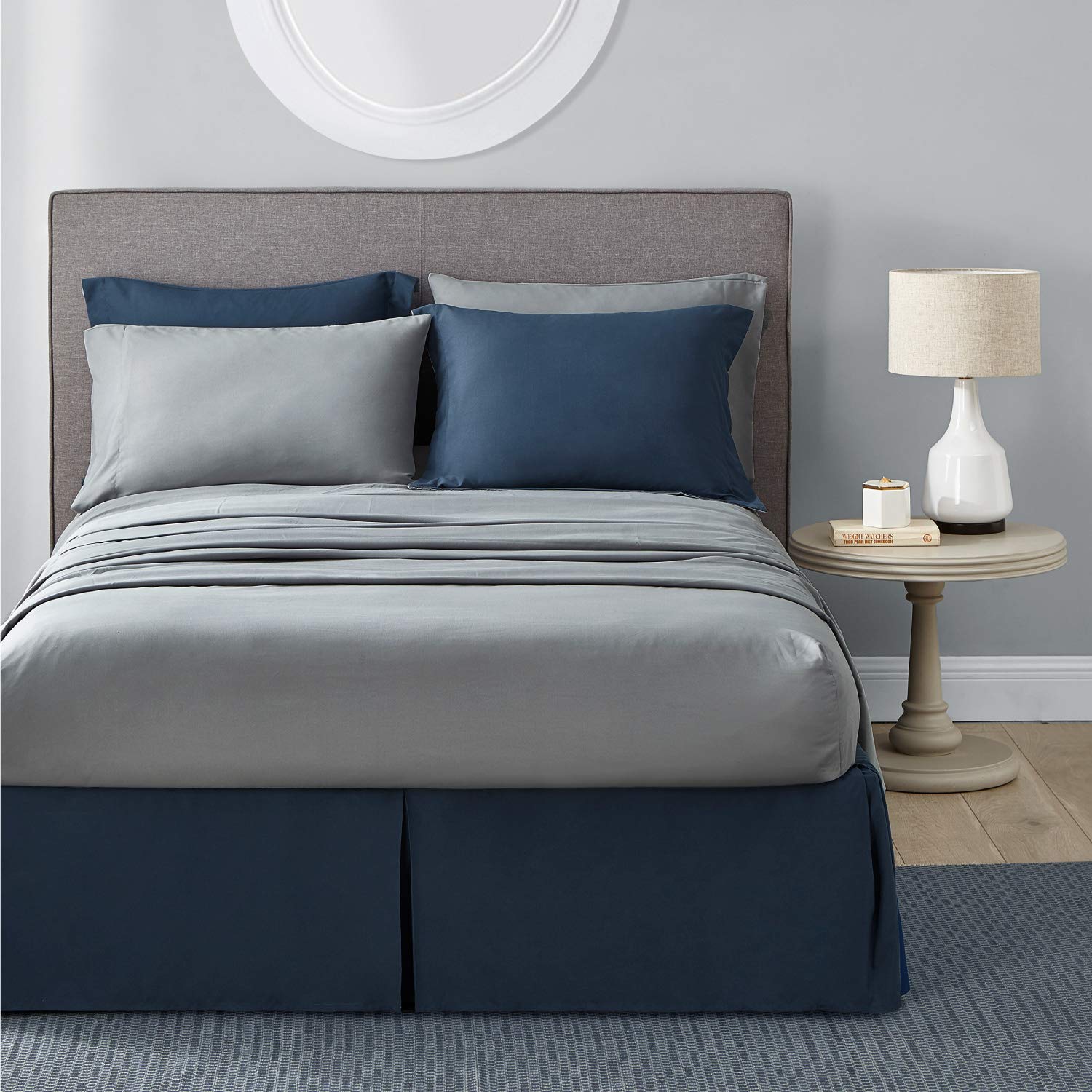 Bedsure Navy Full Size Bed In A Bag - 7 Pieces Reversible Comforter Set Full Bed Set With Comforters, Sheets, Pillowcases & Sham