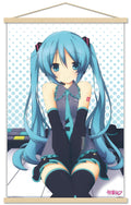 Trends International Hatsune Miku - Keys Wall Poster, 22.375 x 34, Print and Beechwood Hanger Bundle
