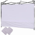 Canopy Sunwall, Instant Canopy Sunwall 10Ft X10Ft, Sidewall For Pop Up Canopy Tent, 2 Pack Sidewalls Only, White