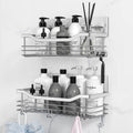 Orimade Shower Caddy Basket Shelf Storage Rack Pack of 2, No Drilling Wall Mounted Adhesive Rust Proof Stainless Steel Shower Or