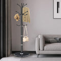LOZABEE Metal Coat Rack Stand, Modern Freestanding Coat Rack with Natural Marble Base, Coat Racks and Coat Hall Tree Hanger Stan