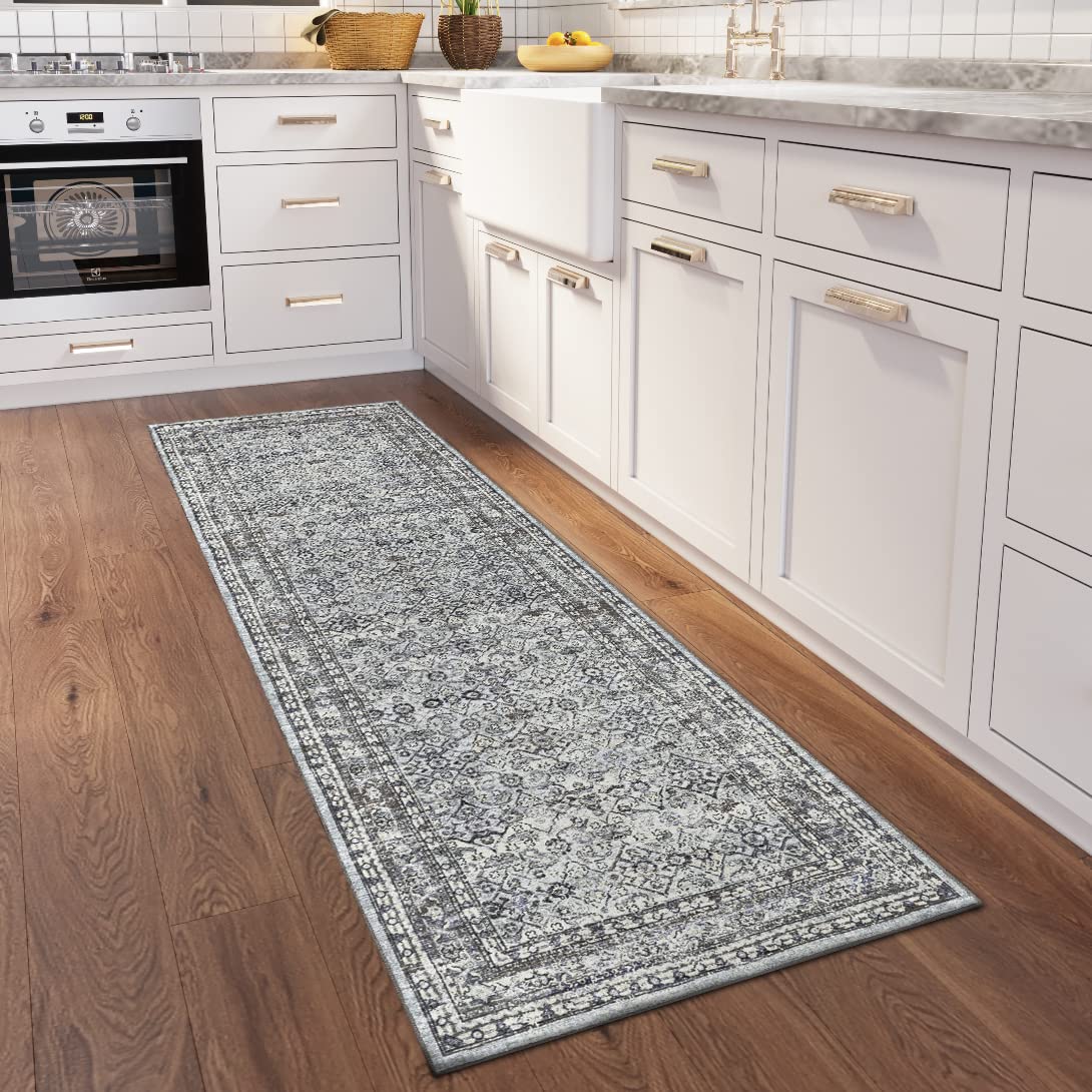 Dalyn Rugs Jericho Jc7 Pewter 2'6" X 10' Rectangle Soft Runner Rug, Easy Clean, Non Shedding, Bedroom, Entry, Living Room, Dining Room, Kitchen Rug