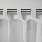 Exclusive Home Cabana Solid Indoor/Outdoor Light Filtering Hook-And-Loop Tab Top Curtain Panel, 54''X96'', Winter White, Set Of