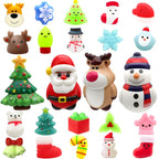 Surcvio Christmas Advent Calendar 2023 With 4 Cute Jumbo And 20 Mochi Squishy Assorted Toys, 24 Days Countdown Calendar, Xmas St