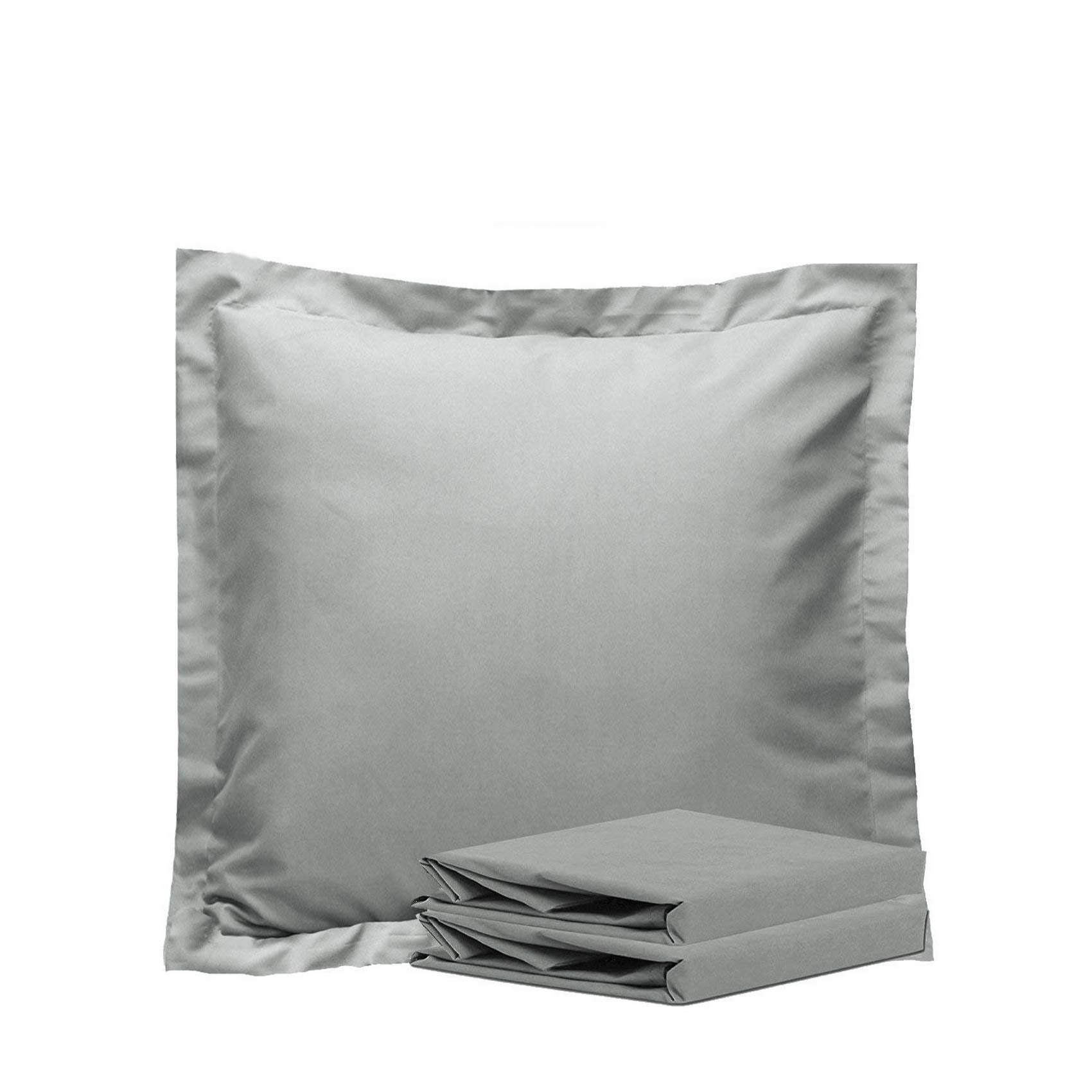 Ntbay 26X26 Euro Sham Covers - 2 Pack Brushed Microfiber 26X26 Pillow Covers - Soft, Wrinkle-Free, Fade-Resistant, Stain-Resista