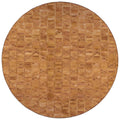 Dalyn Rugs Stetson Patchwork Faux Cowhide Ss4 Spice 6' X 6'