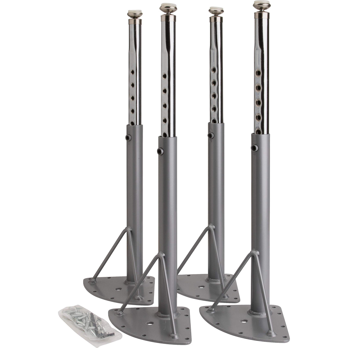 Lorell Classroom Activity Table Low Height Adjustable Kit Leg, Silver Mist, Chrome (99927)