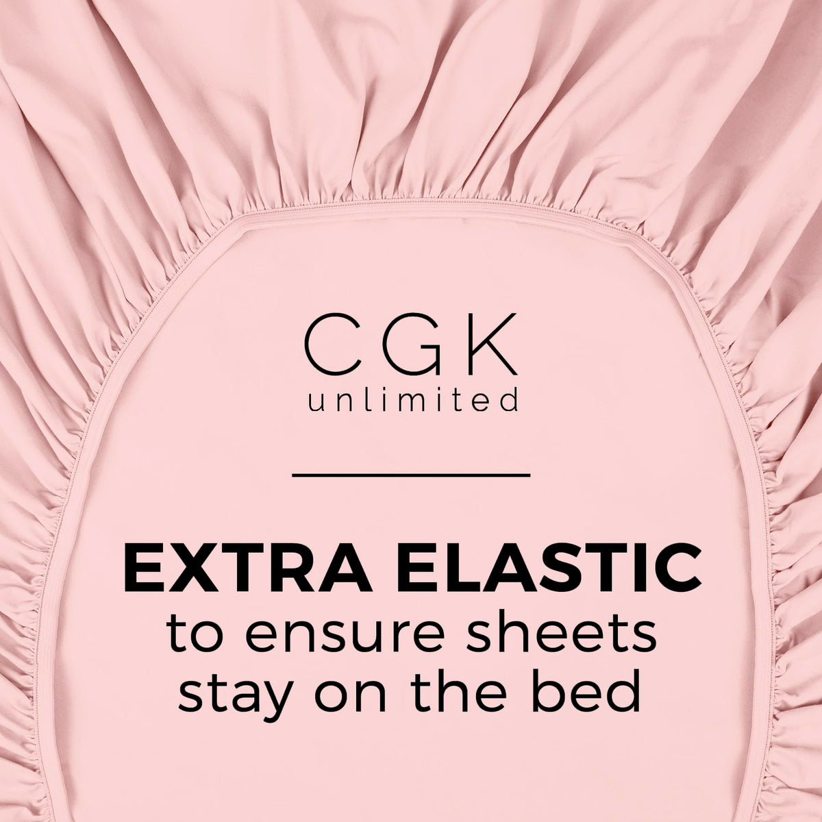 Full Size Fitted Bed Sheet - Hotel Luxury Single Fitted Sheet Only - Fits Mattress Up To 16 - Extra Soft, Wrinkle Free, Breathable & Cooling - Bottom Fitted Sheet - Baby Pink Single Fitted Sheet Only