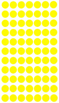 Round Stickers 15Mm Neon Yellow Label - Easy To Remove Labels 1.5Cm (Approximately 5/8) - 770 Pack