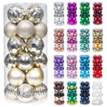 XmasExp 24ct Christmas Ball Ornaments Shatterproof Xmas Tree Hanging Balls Decorations Perfect for Holiday Wedding Christmas Dec