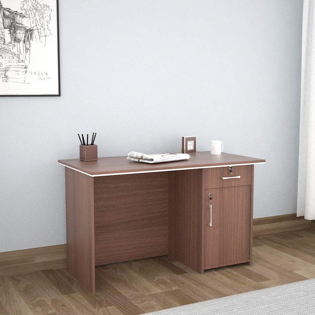 Wood You Office Table With 1 Door And 1 Drawer (L 122 Cm X B 61 Cm X H 75 Cm) | Study Table | Home Office |Suitable For Office &