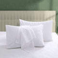 100% Egyptian Cotton Pillow Protectors Set of 4, 600 Thread Count Standard Size Bed Pillow Cases with Zipper, Cooling Pillow Cas