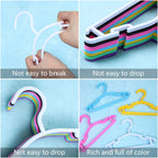 Goodtou Baby Hangers For Closet 60 Pack White Plastic Baby Hanger Toddler Hangers