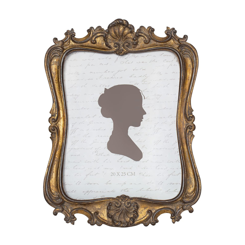 AELS 5x7/8x10 Inch Vintage Picture Frame, Elegant Antique Photo Frames with Glass Front, Photo Display, Tabletop Wall Hanging, G