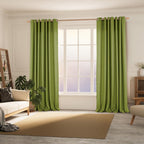 Bgment Curtains 63 Inch Length 2 Panels Set For Bedroom, Grommet Thick Linen Look Burlap Textured Light Filtering Privacy Window Drapes For Farmhouse Living Room, 42 X 63 Inch, Olive Green