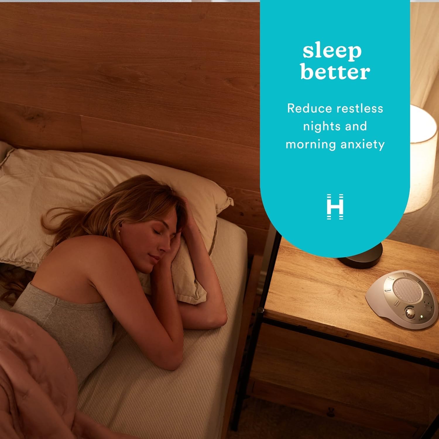 Homedics Soundsleep White Noise Sound Machine, Silver, Small Travel Sound Machine With 6 Relaxing Nature Sounds, Portable Sound Therapy For Home, Office, Nursery, Auto-Off Timer, By Homedics