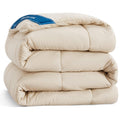 Bedsure Comforter Duvet Insert - Quilted Comforters Oversize Queen Size, All Season Duvet, Down Alternative Bedding Comforter Wi