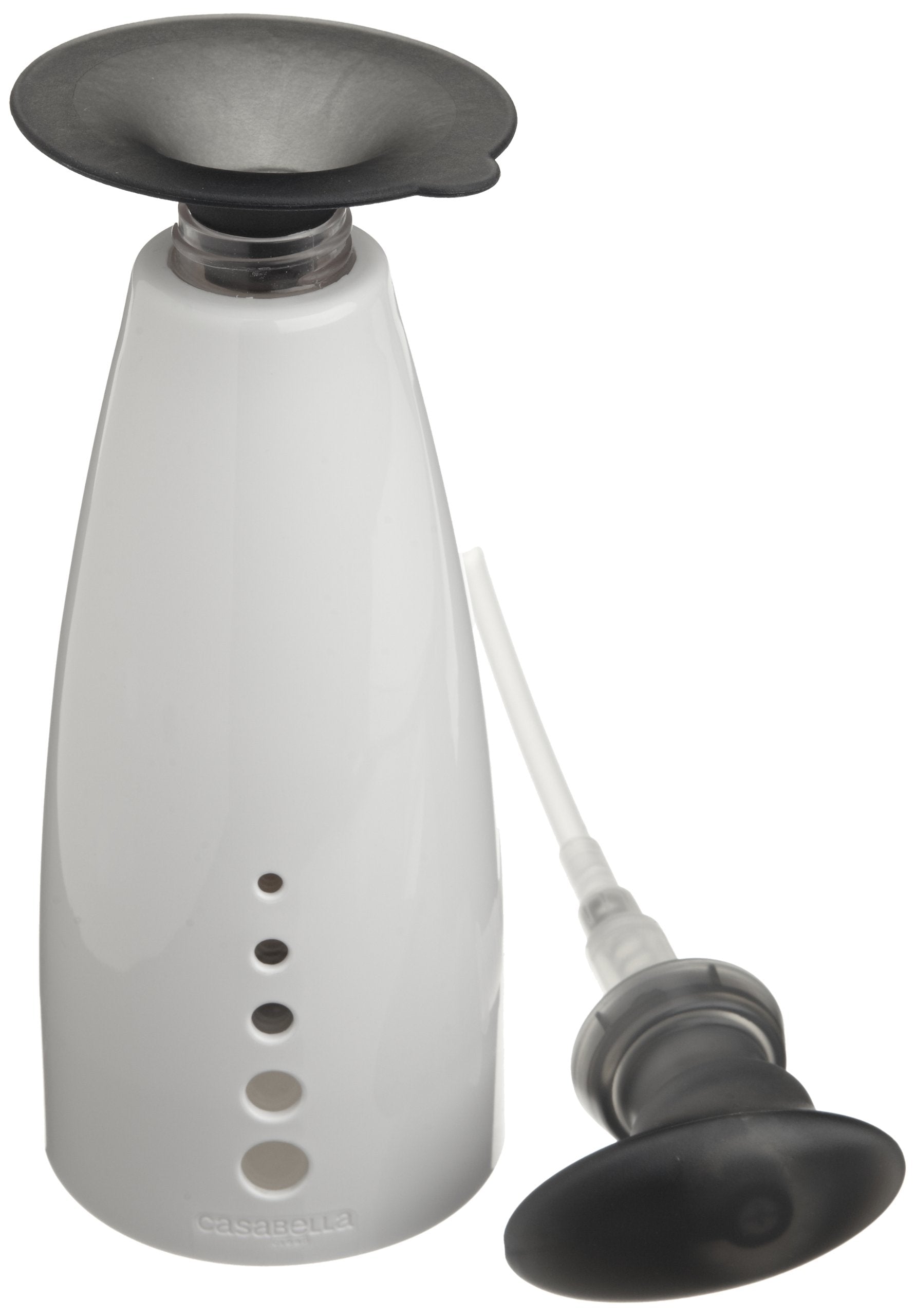 Casabella Sink Sider 14-oz. Soap Pump Bottle with Funnel, Gray/White, Model 50106