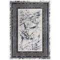 Spring 7'10" X 9'10" Abstract Black/Beige/Black/Gray/Brown Power-Loom Rug