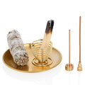 ZenBless 5 in 1 Incense Burner, Palo Santo Holder, Sage Holder, Incense Holder for Incense Sticks/Coil Incense/Incense Cones, 5.